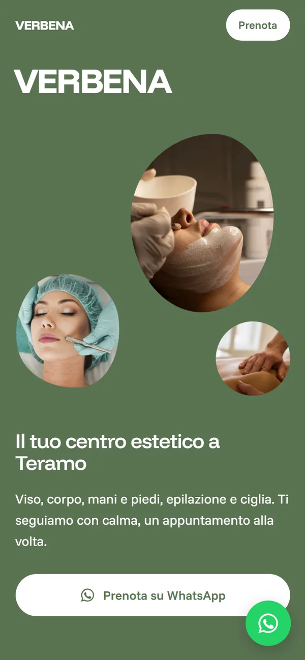 L'esempio in stile Smalto visto dal telefono